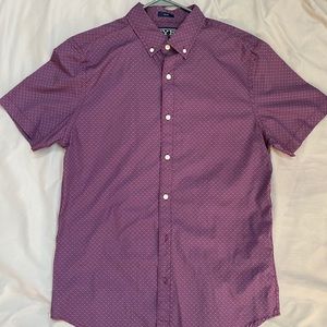 Hawker Rye Purple Button Up Short Sleeve